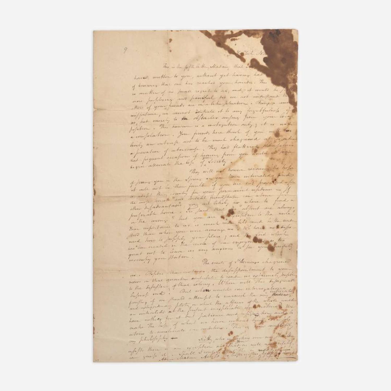 [Haiti] Hamilton, Alexander Autograph Letter, initialed