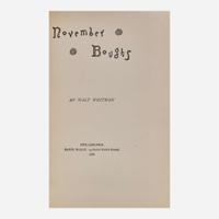[Literature] Whitman, Walt November Boughs