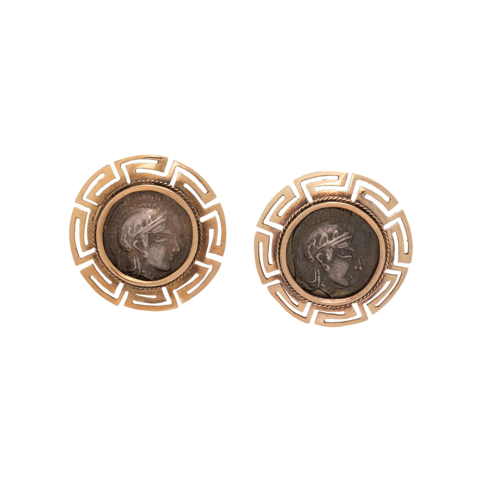 COIN STUD EARRINGS