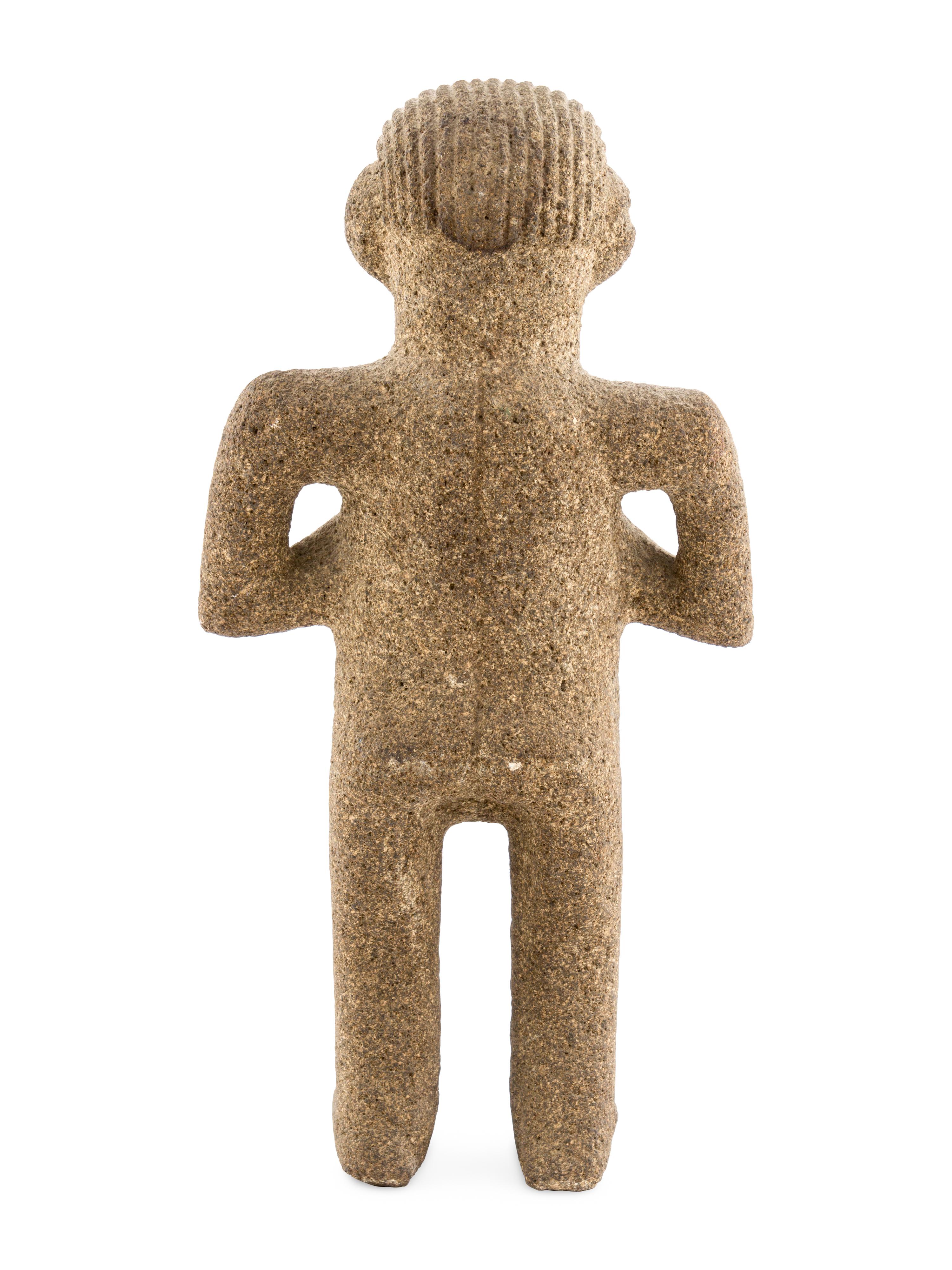 A Costa Rican Stone Female Figure