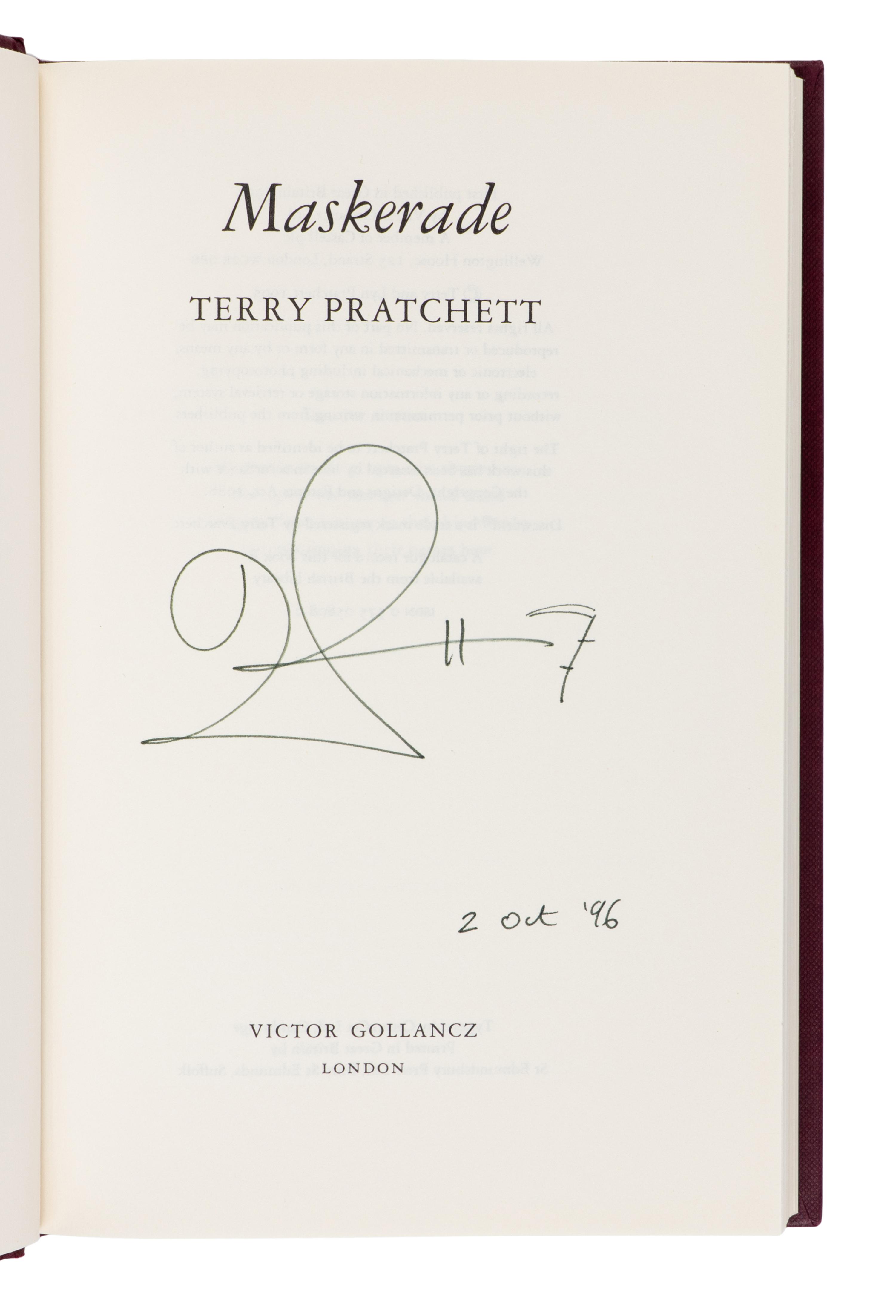 PRATCHETT, Terry (1948-2015). A group of 3 titles, ALL SIGNED, comprising: