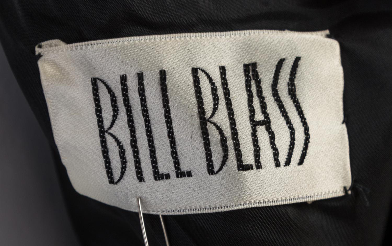 A Bill Blass Black Silk Cocktail Dress, Size 10.