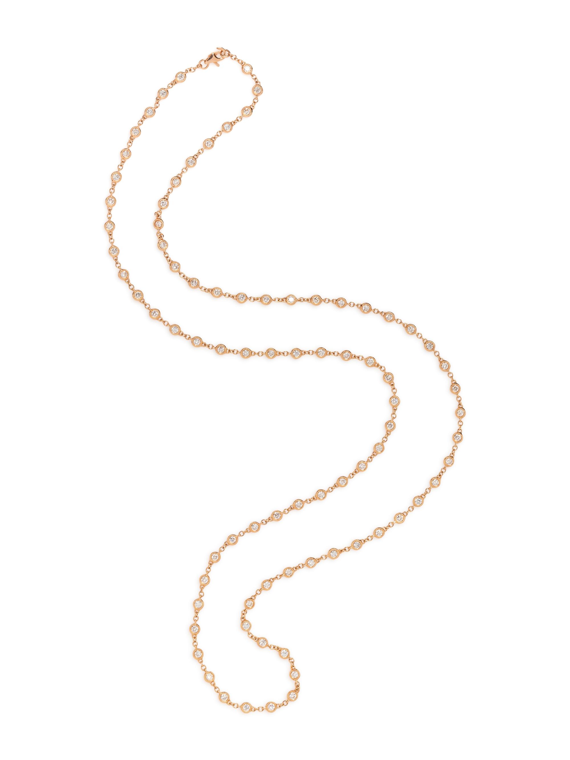 ROSE GOLD AND DIAMOND NECKLACE