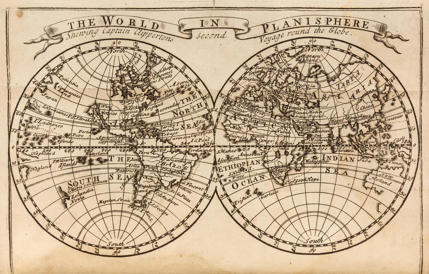 BETAGH, William (early 18th-century). A Voyage round the World. London, 1728. FIRST EDITION.
