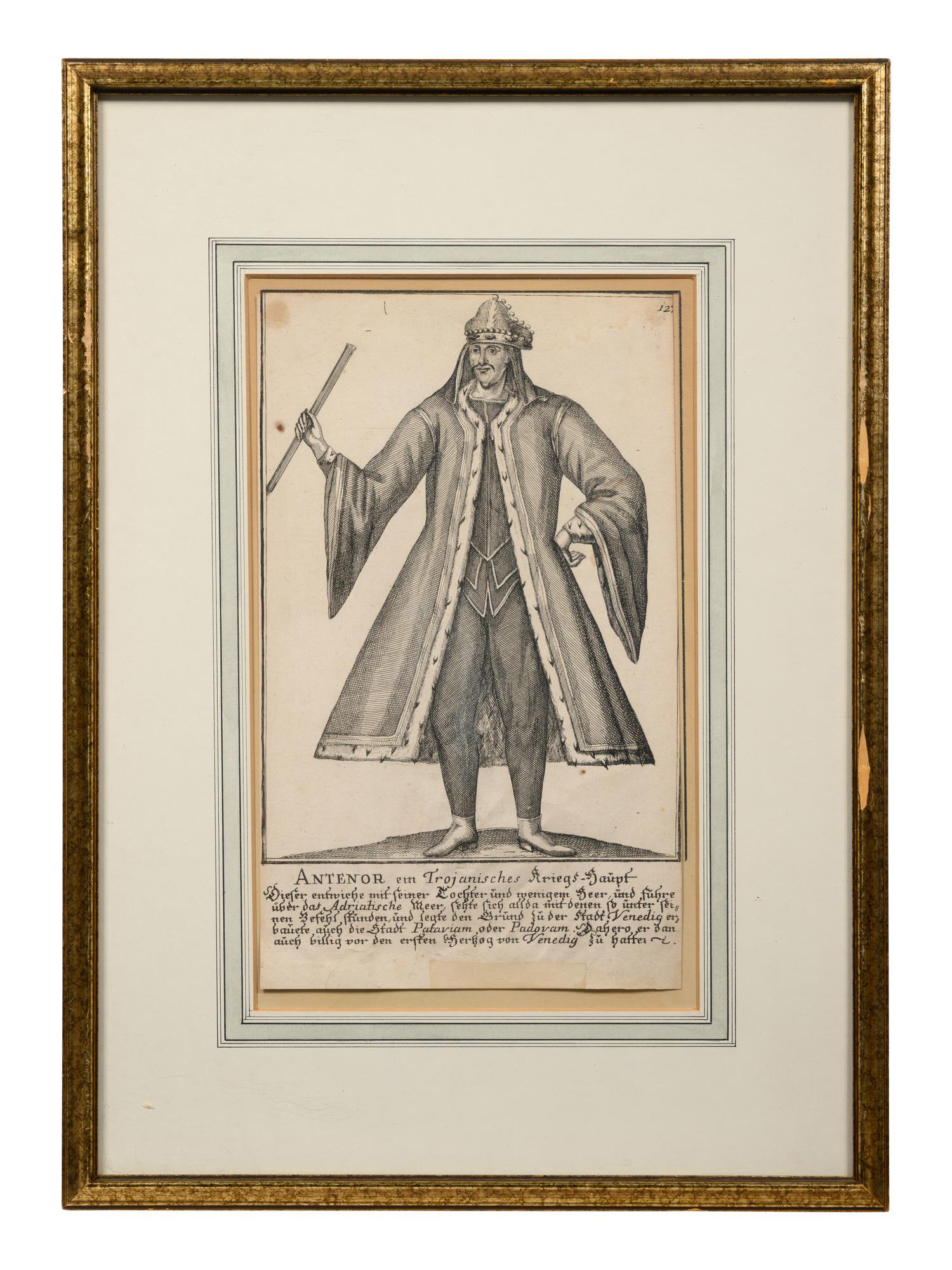 A Set of Eight Continental Costume Engravings by Johann Christoph Dehne (fl. 18th Century)