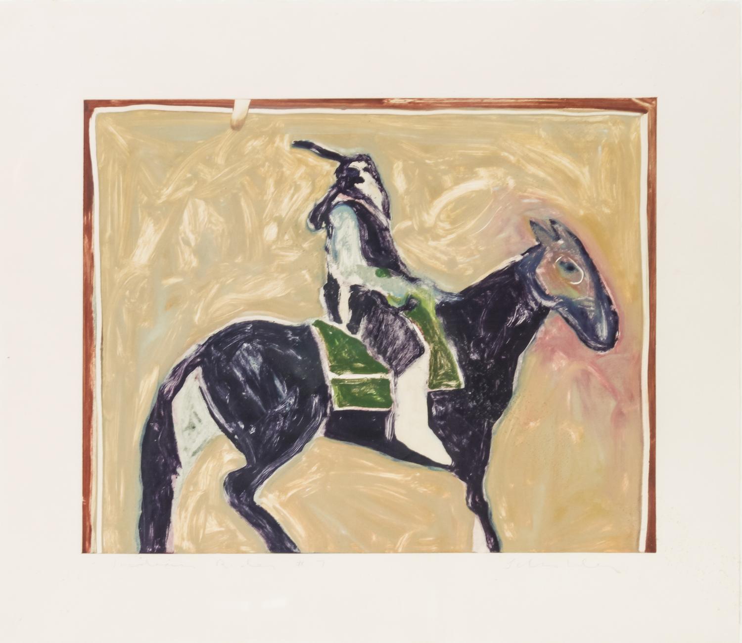 Fritz Scholder, (American, 1937-2005), Indian Rider #7