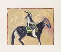 Fritz Scholder, (American, 1937-2005), Indian Rider #7