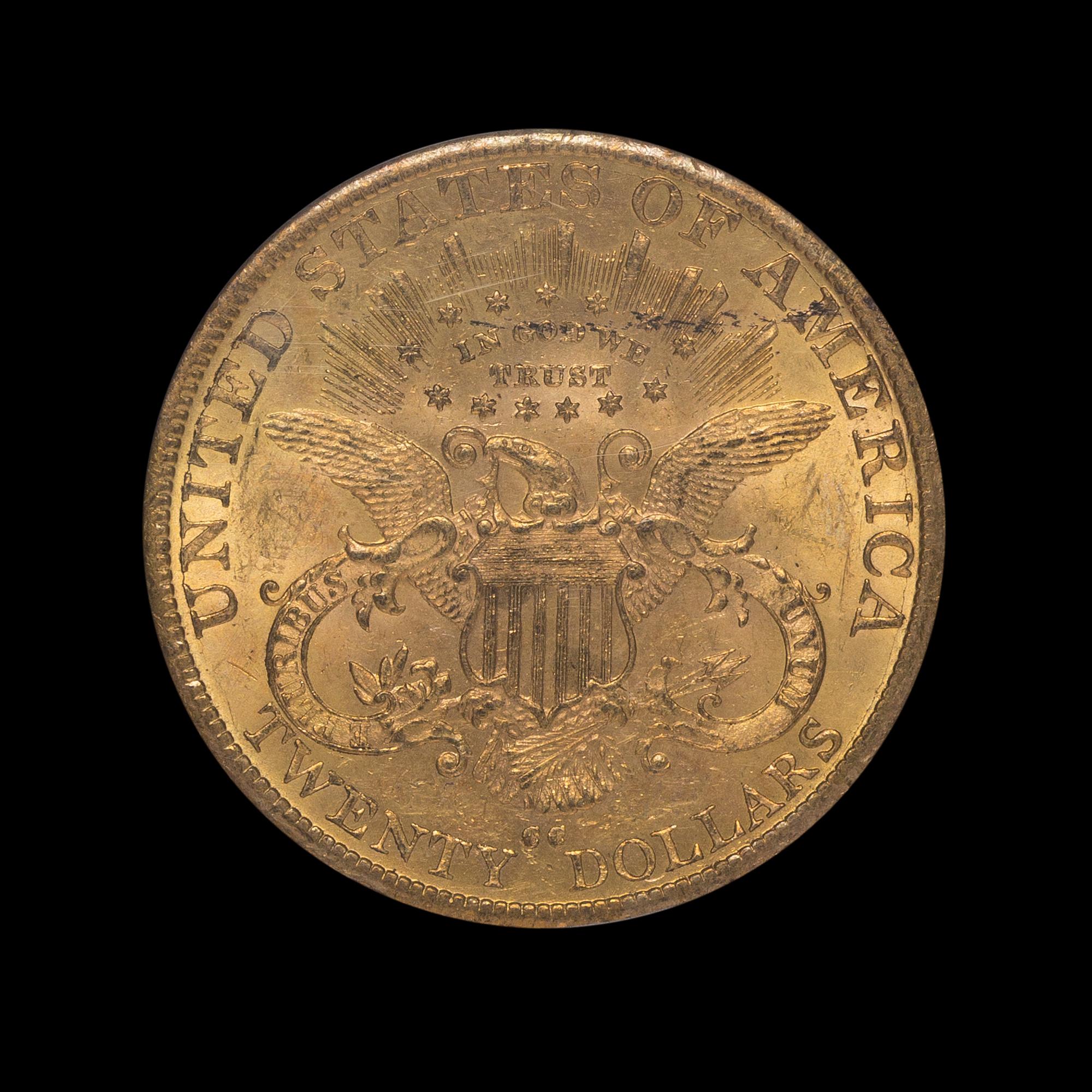 A United States 1890-CC Liberty Head $20 Gold Coin