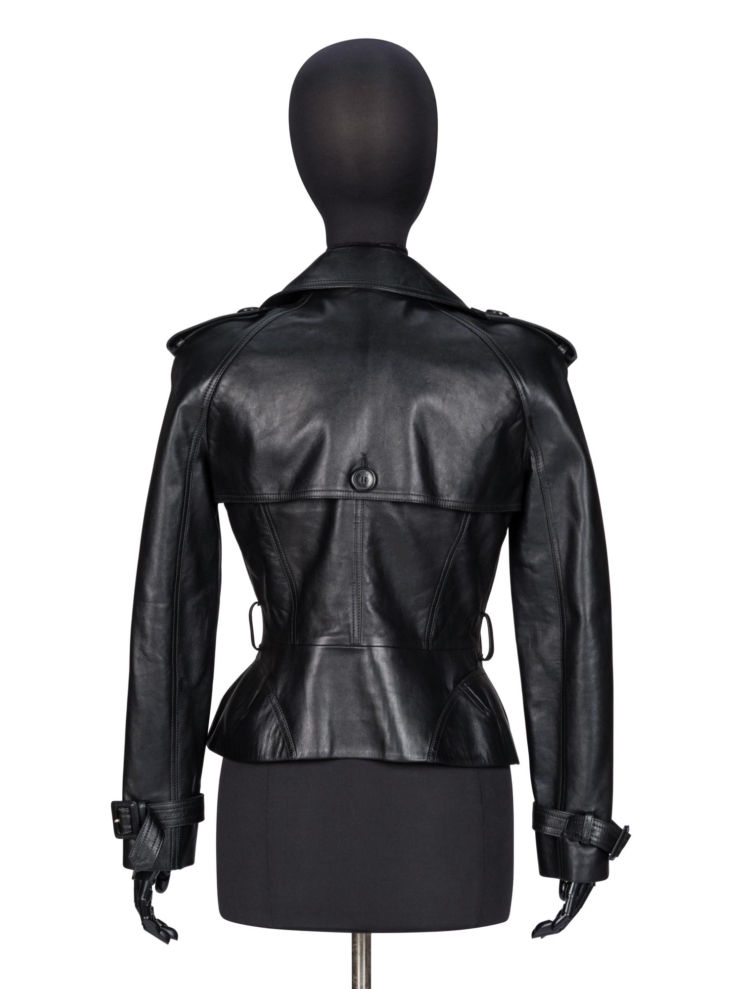 Christian Dior, Black Leather Motorcycle Jacket
