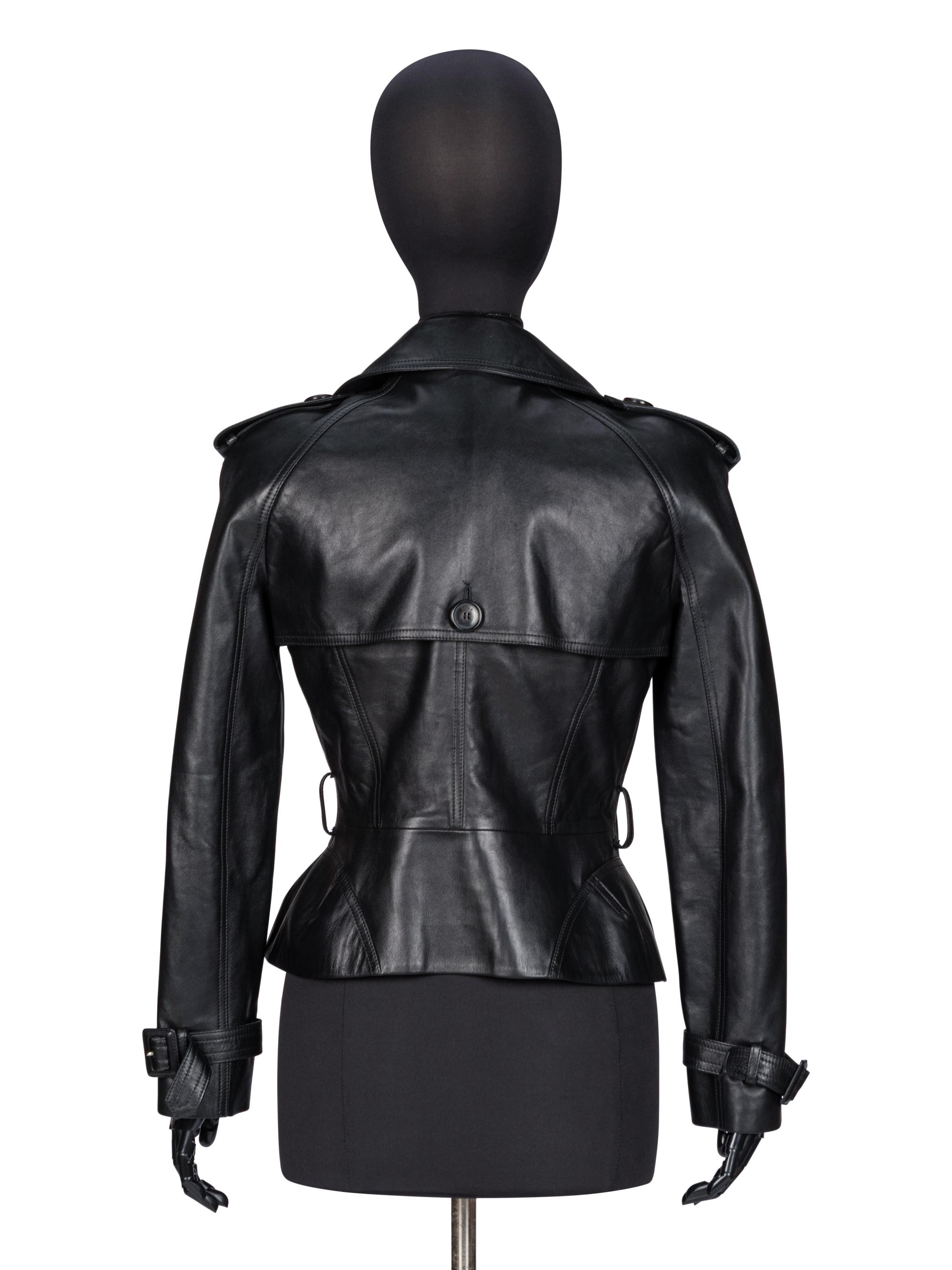 Christian Dior, Black Leather Motorcycle Jacket