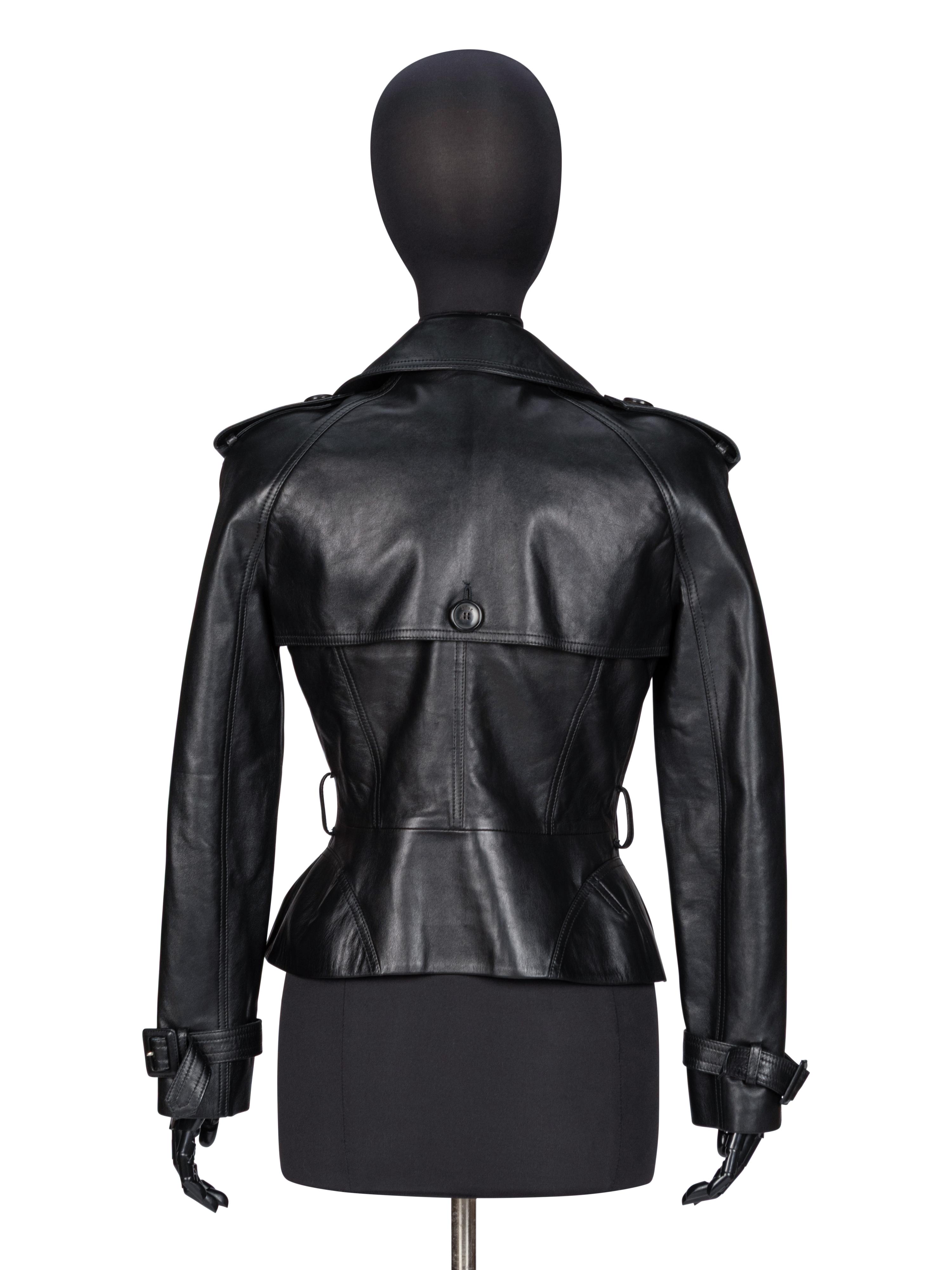 Christian Dior, Black Leather Motorcycle Jacket