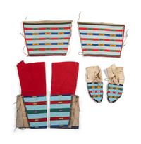 PLateau Matching Beaded Moccasins, Cuffs, and Leggings