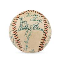 A 1957 Vancouver Mounties Team Signed Autograph Baseball