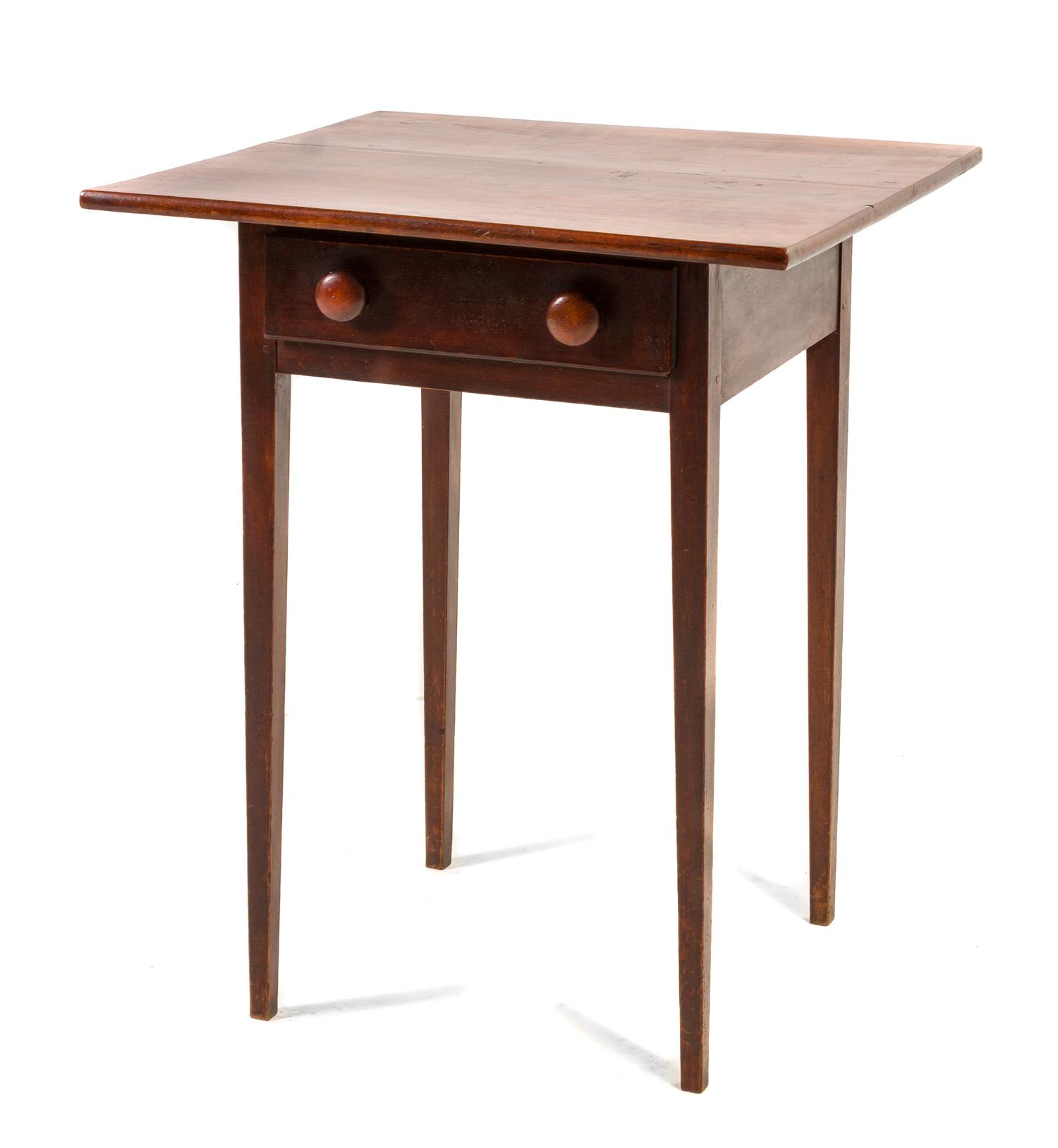 An American Hepplewhite Style Cherry Occasional Table, Height 28 x width 23 x depth 23 inches.