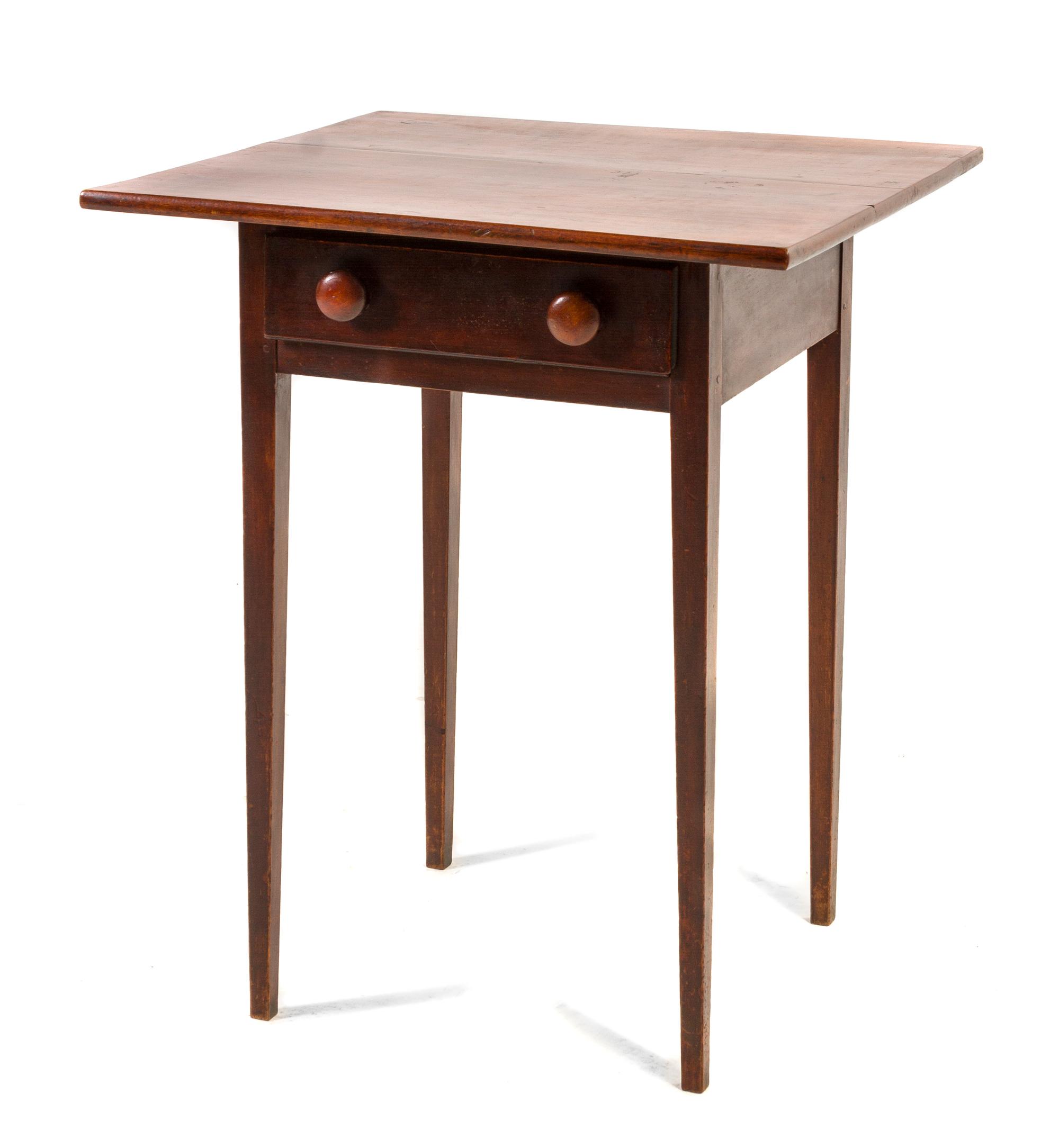 An American Hepplewhite Style Cherry Occasional Table, Height 28 x width 23 x depth 23 inches.