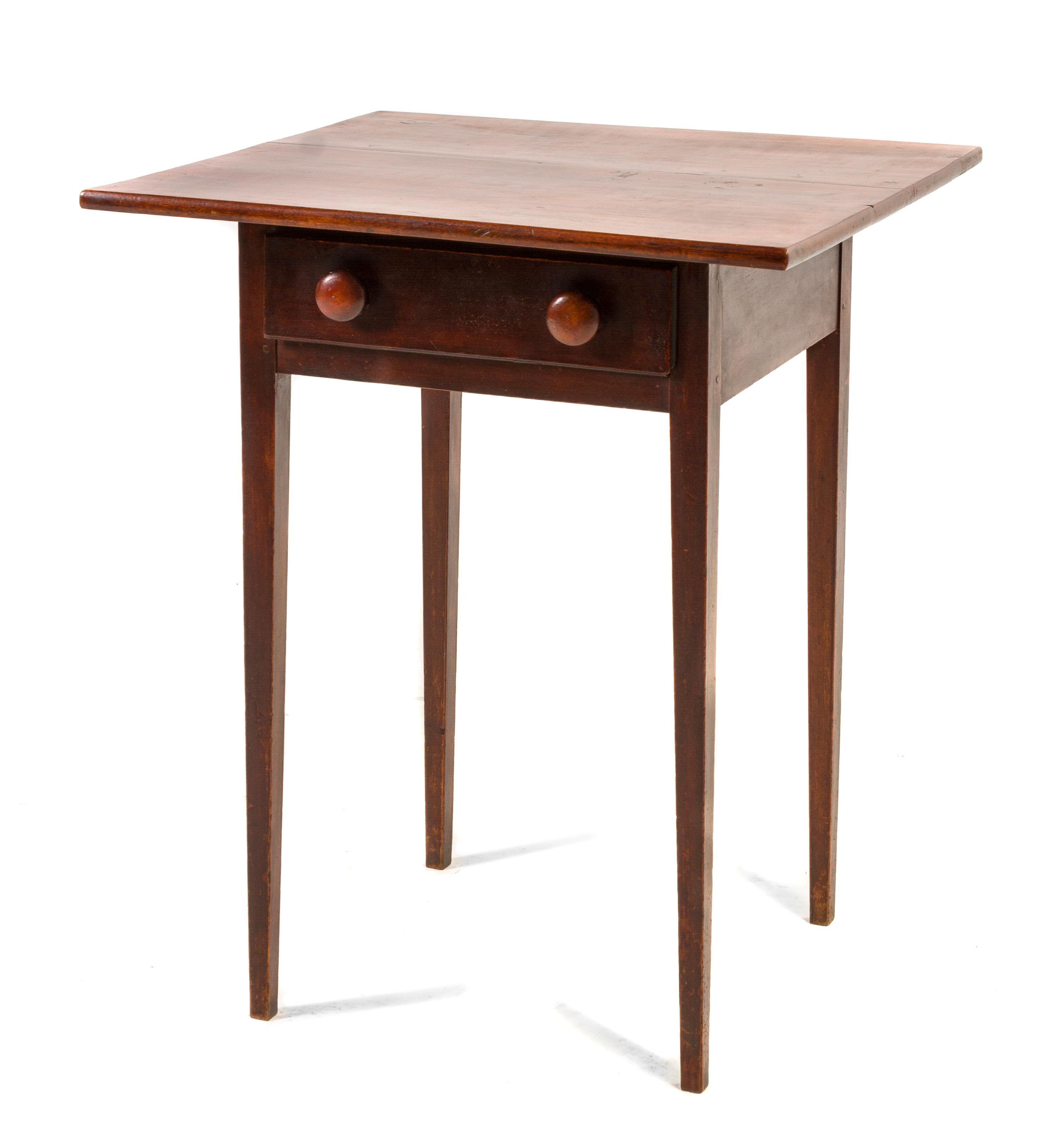 An American Hepplewhite Style Cherry Occasional Table, Height 28 x width 23 x depth 23 inches.