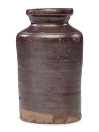 A J. Moorfoot Stoneware Preserve Jar