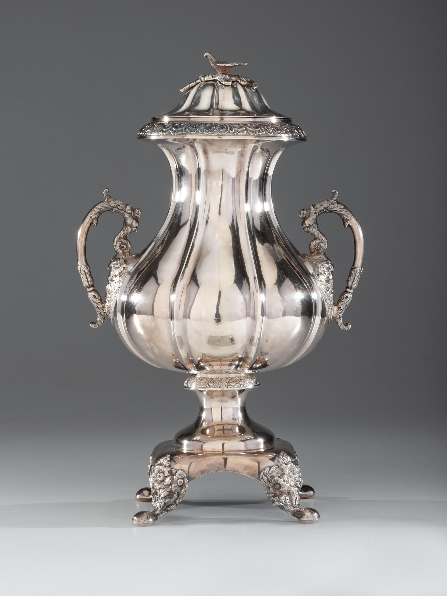 A Thomas Whartenby Coin Silver Five-Piece Tea and Coffee Service