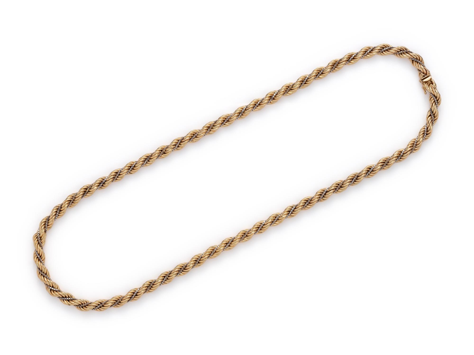 BICOLOR GOLD NECKLACE
