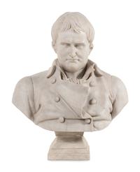 A Continental Marble Bust of Napoleon Bonaparte