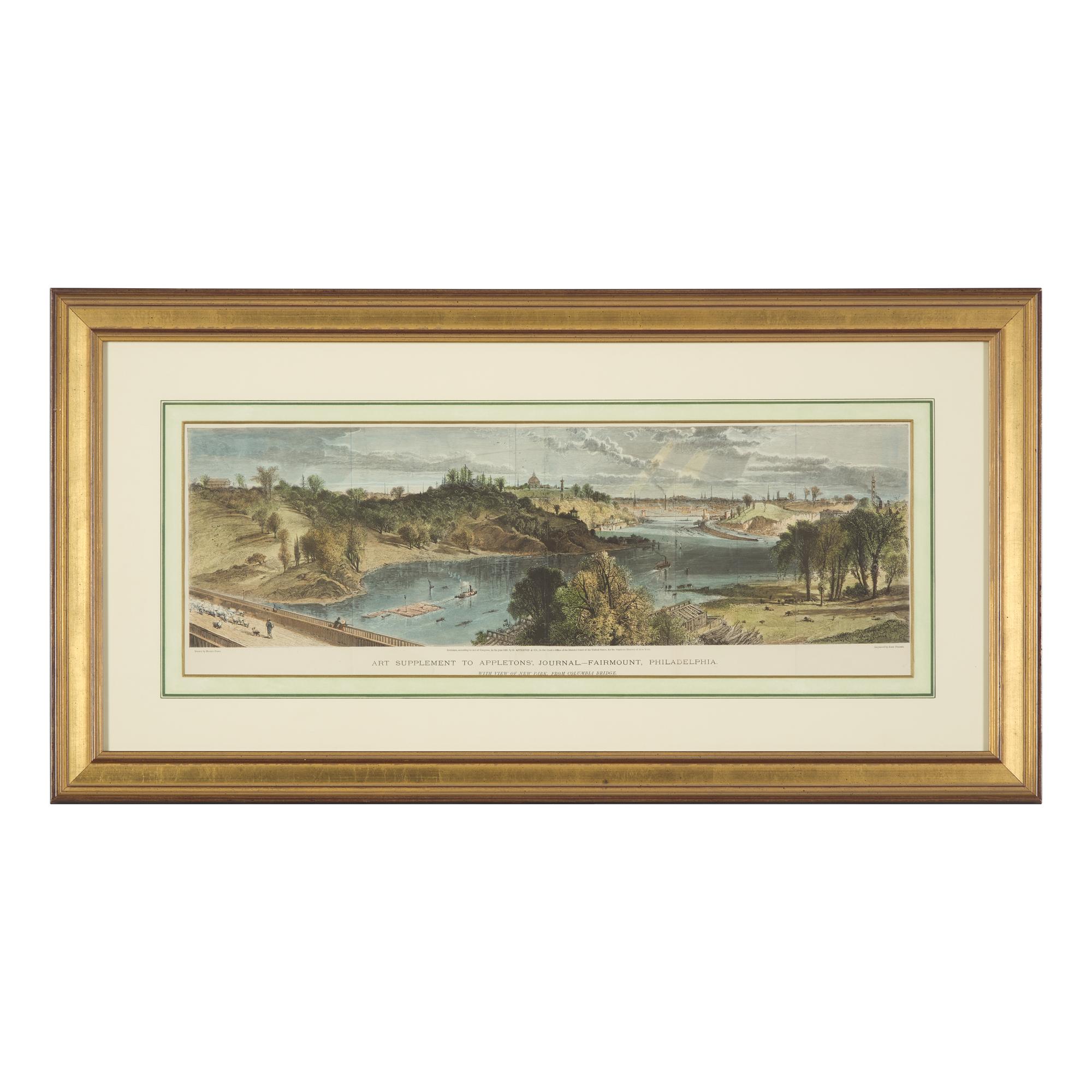 [Philadelphia] Group of 8 views and scenes of Philadelphia and Pennsylvania