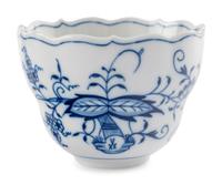 A Group of Meissen Blue Onion Teacups and Saucers