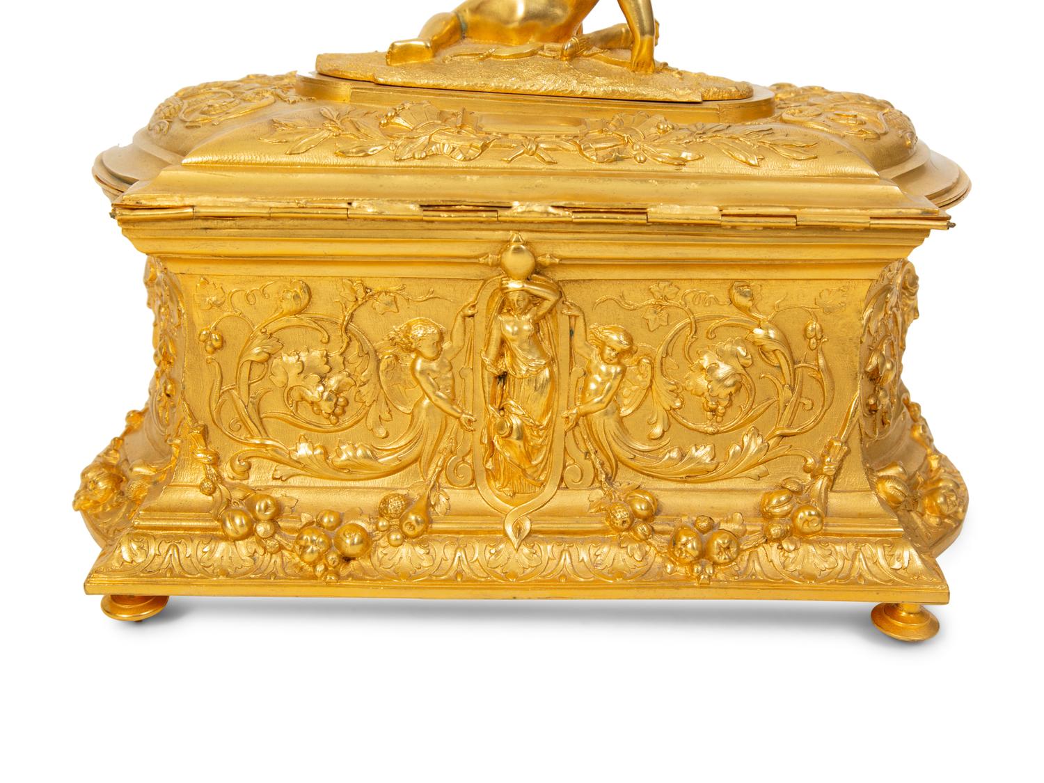 A Louis XV Style Gilt Bronze Casket — 20TH CENTURY