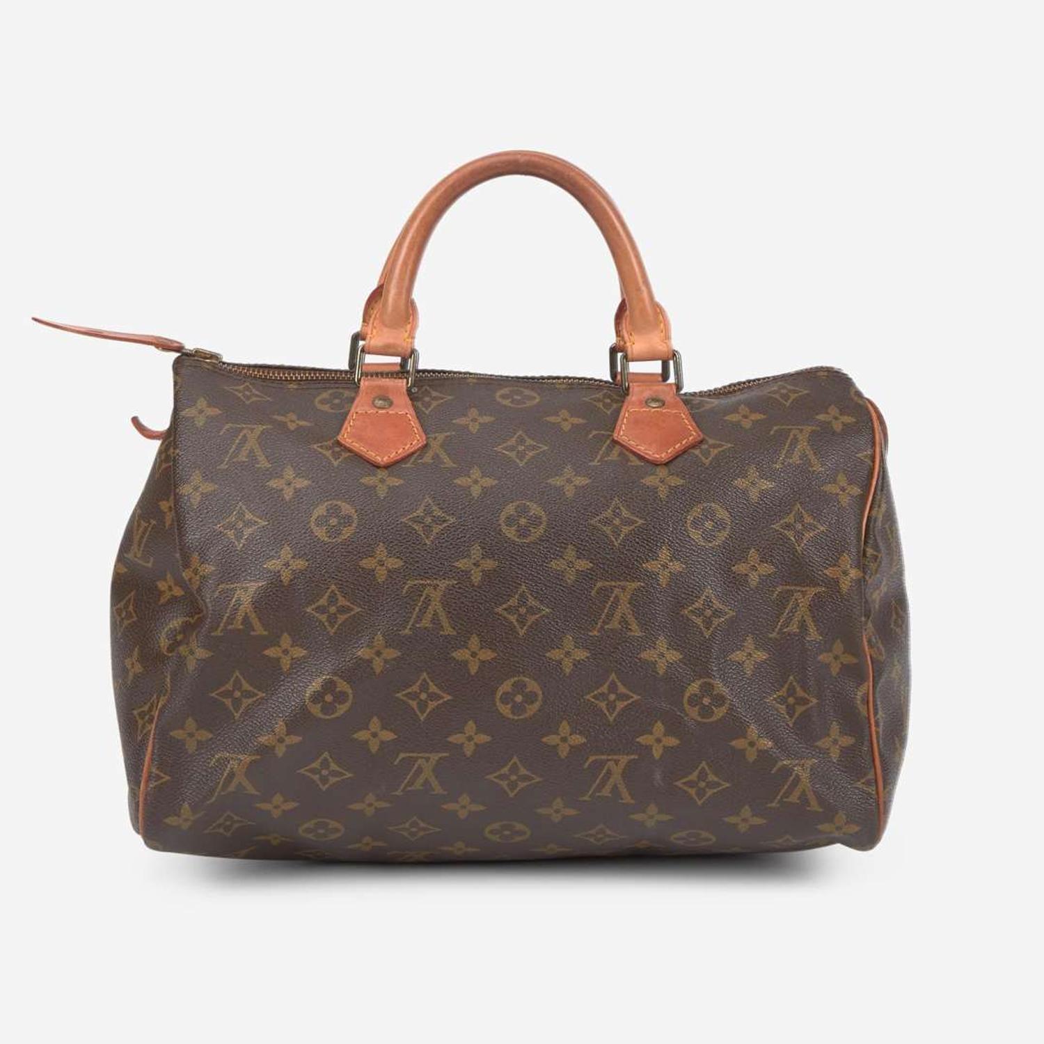 A Louis Vuitton Brown Monogram Speedy 30 Louis Vuitton