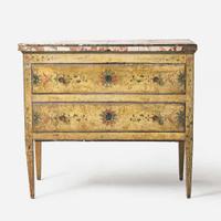 A Venetian Neoclassical Polychrome Painted Commode 18th century