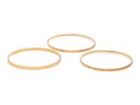 COLLECTION OF YELLOW GOLD BANGLE BRACELETS