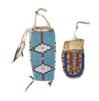 Northern Plains Beaded Hide Pouches
