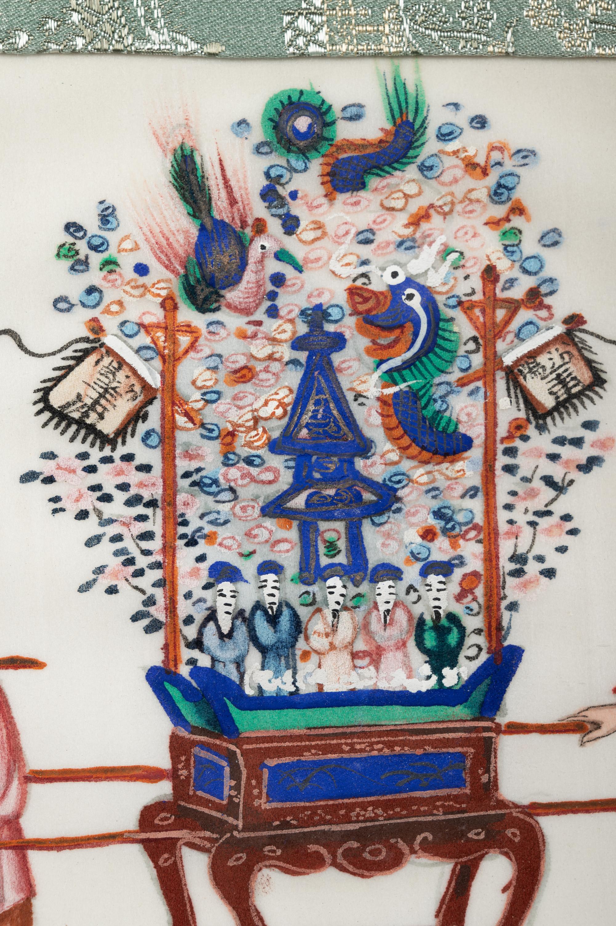 Two Chinese Export Pith Paintings
