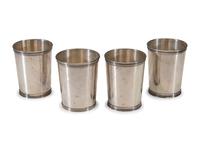Four American Silver Julep Cups