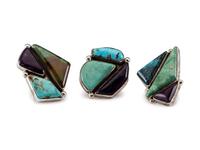 Sterling Silver, Turquoise, and Sugilite Rings