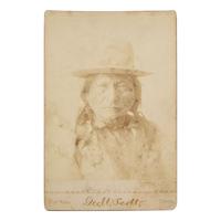 [Native-Americana] Scott, George W. Cabinet Card Portrait of Sitting Bull