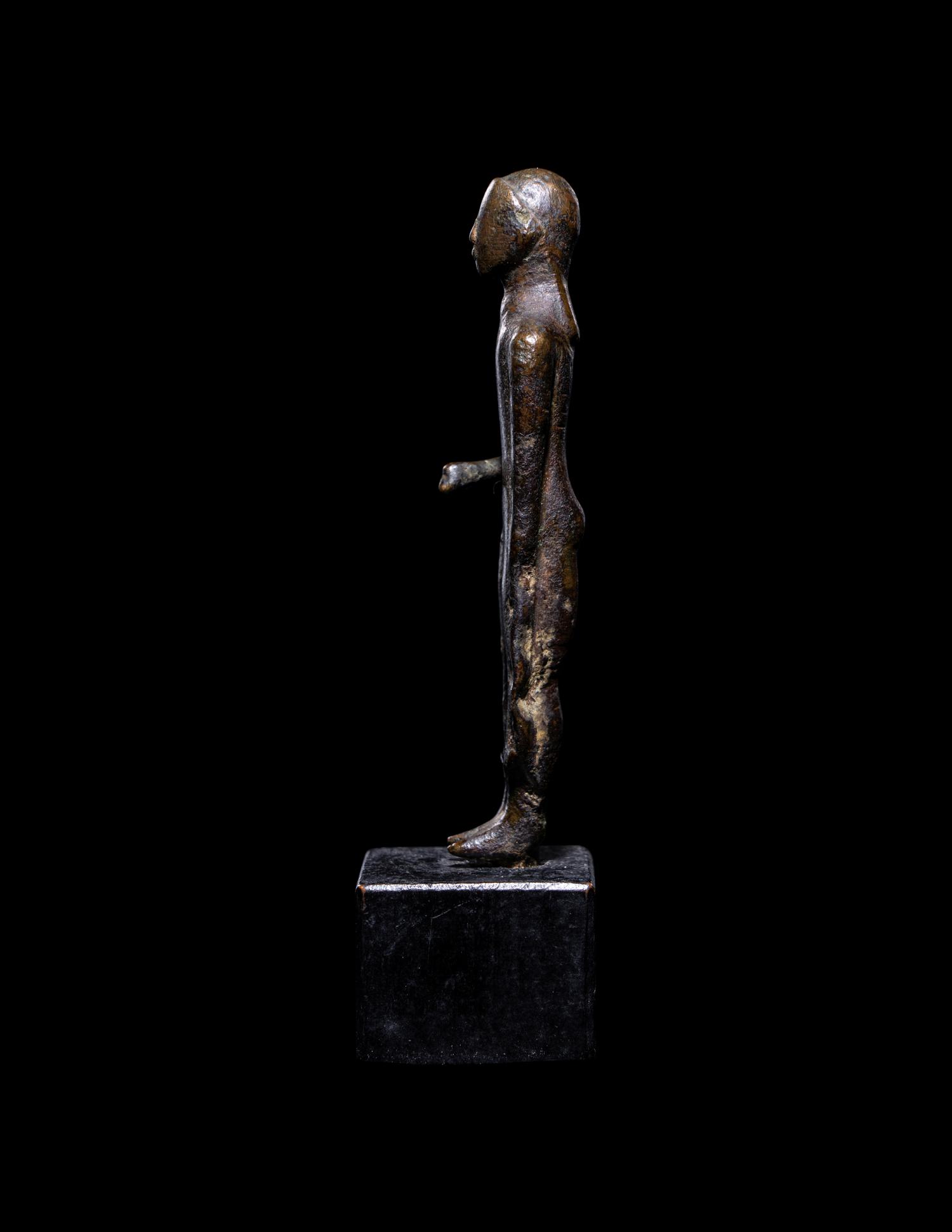 A Greek Bronze Kouros