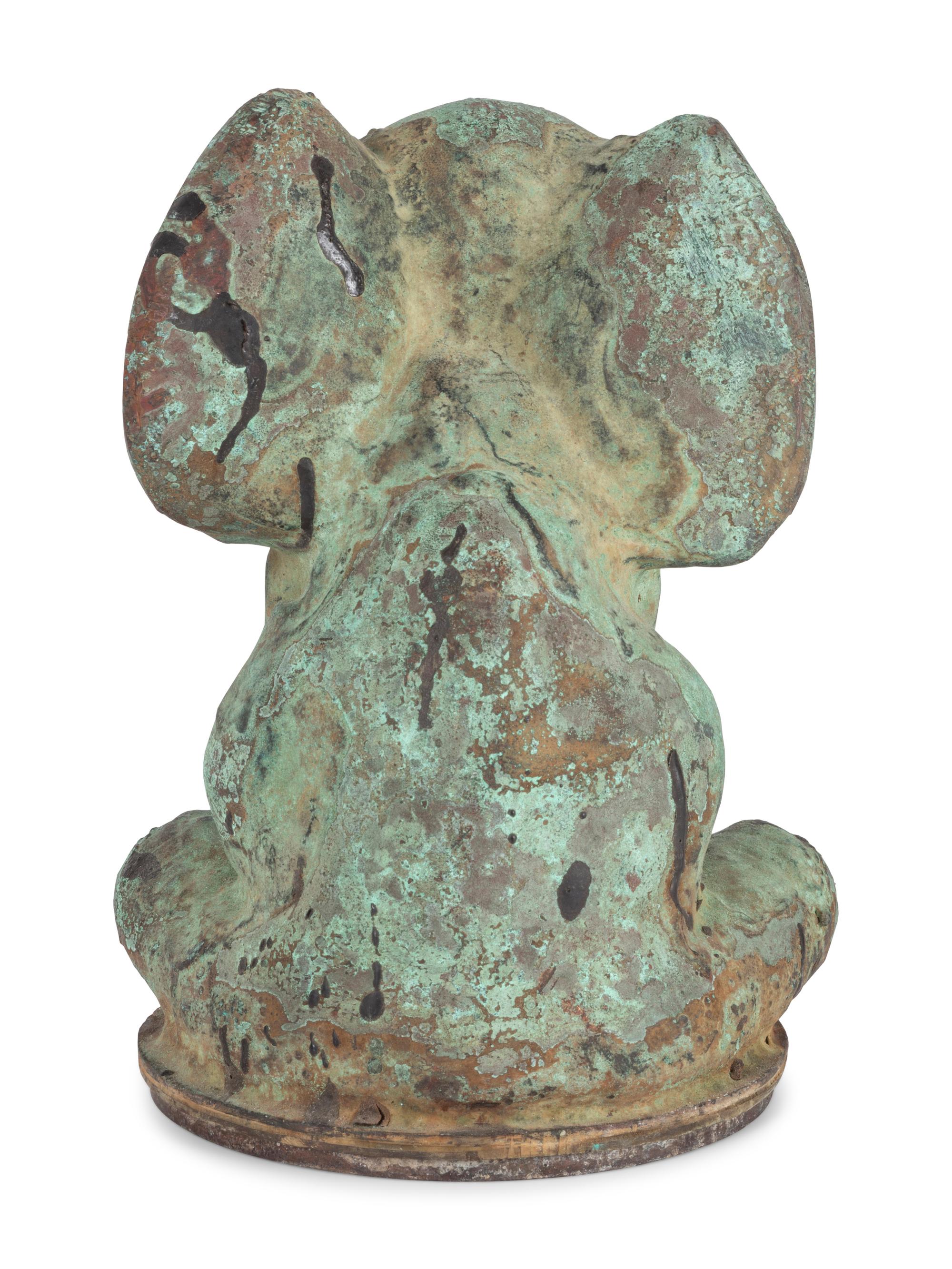 A Molded Copper Elephant-Form Toy Mold