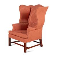 An American Cherrywood Wingback Armchair