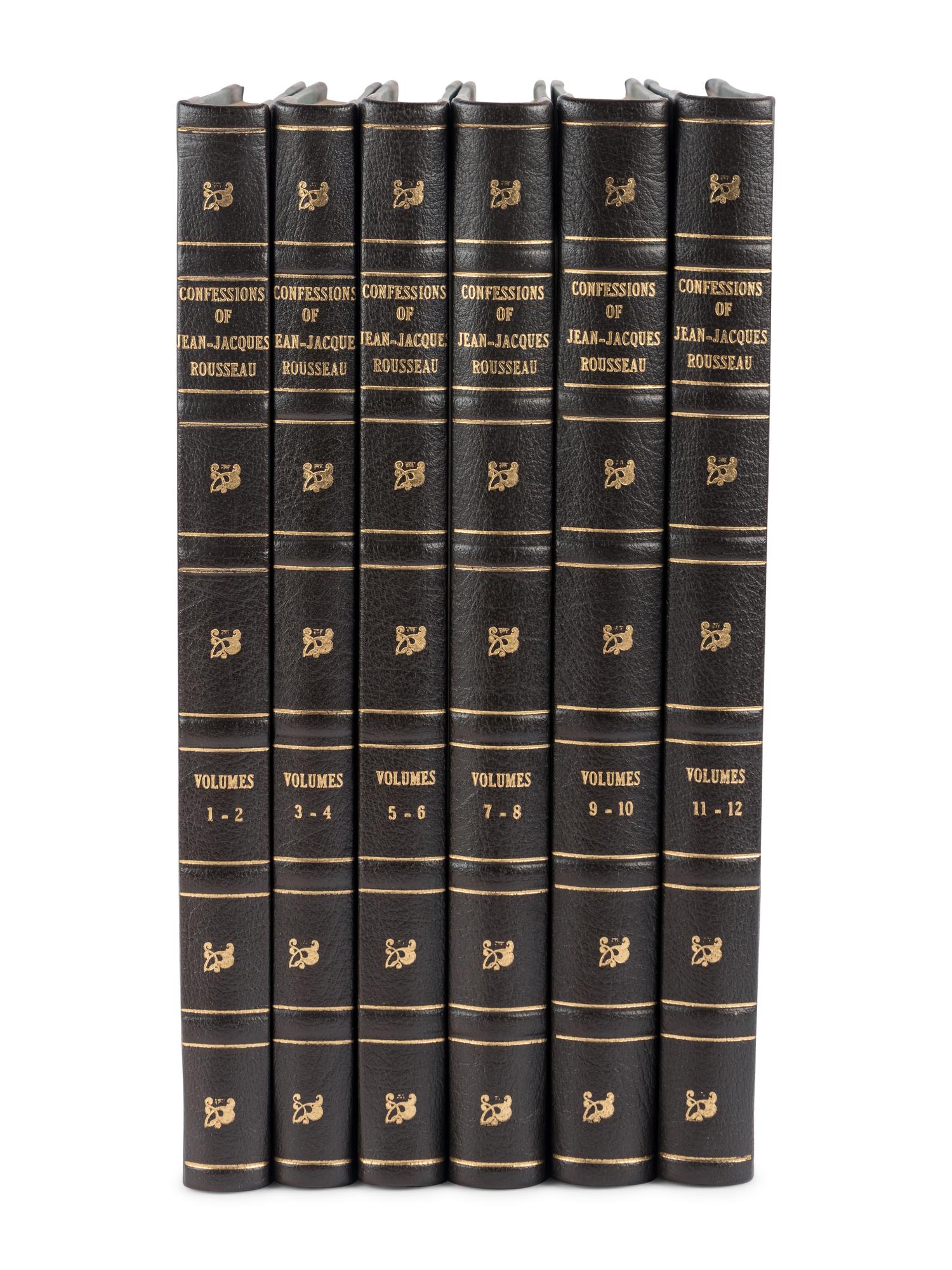 ROUSSEAU, Jean Jacques (1712-1778). The Confessions. Philadelphia: Gebbie & Company, 1902.