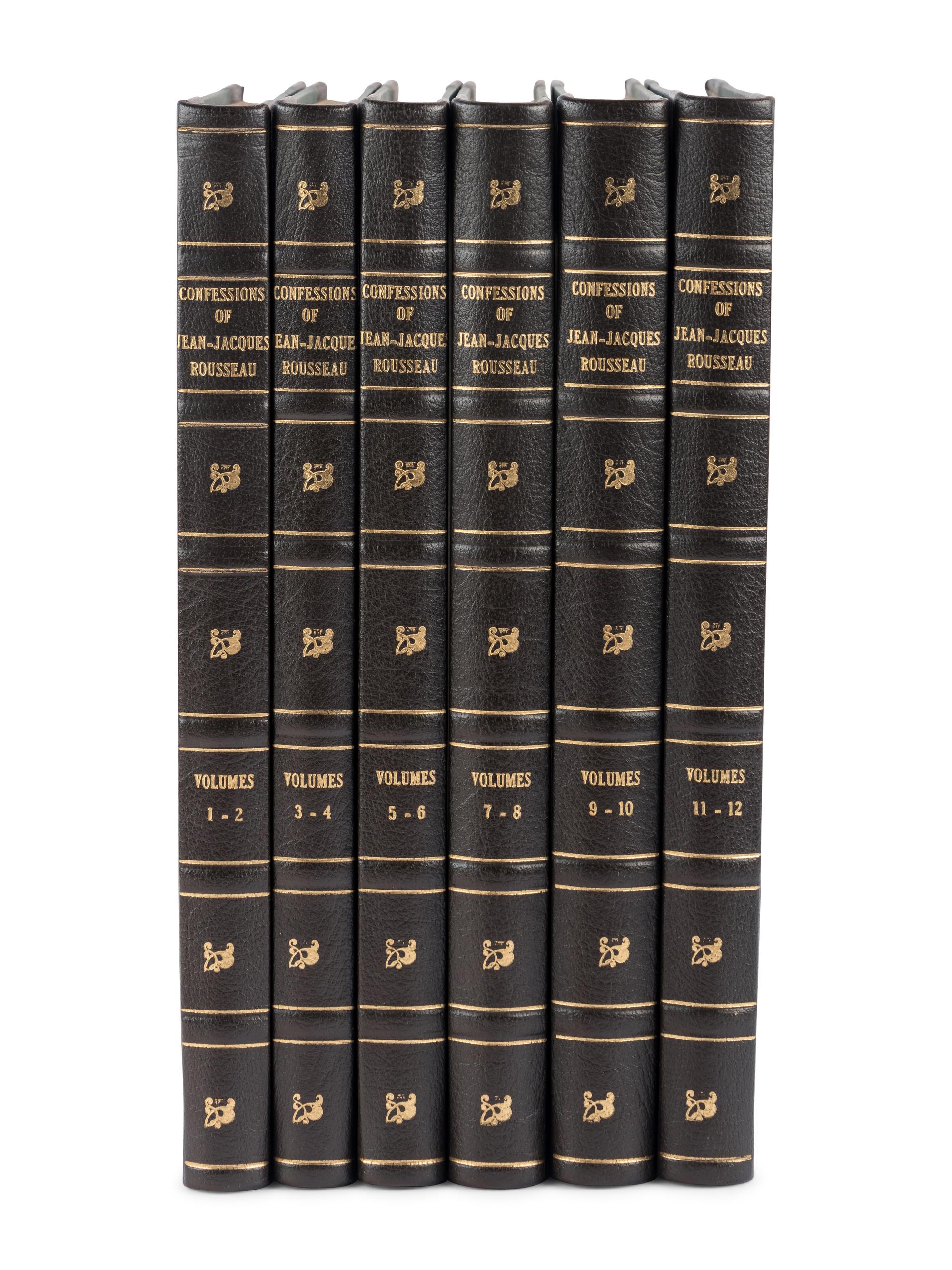 ROUSSEAU, Jean Jacques (1712-1778). The Confessions. Philadelphia: Gebbie & Company, 1902.