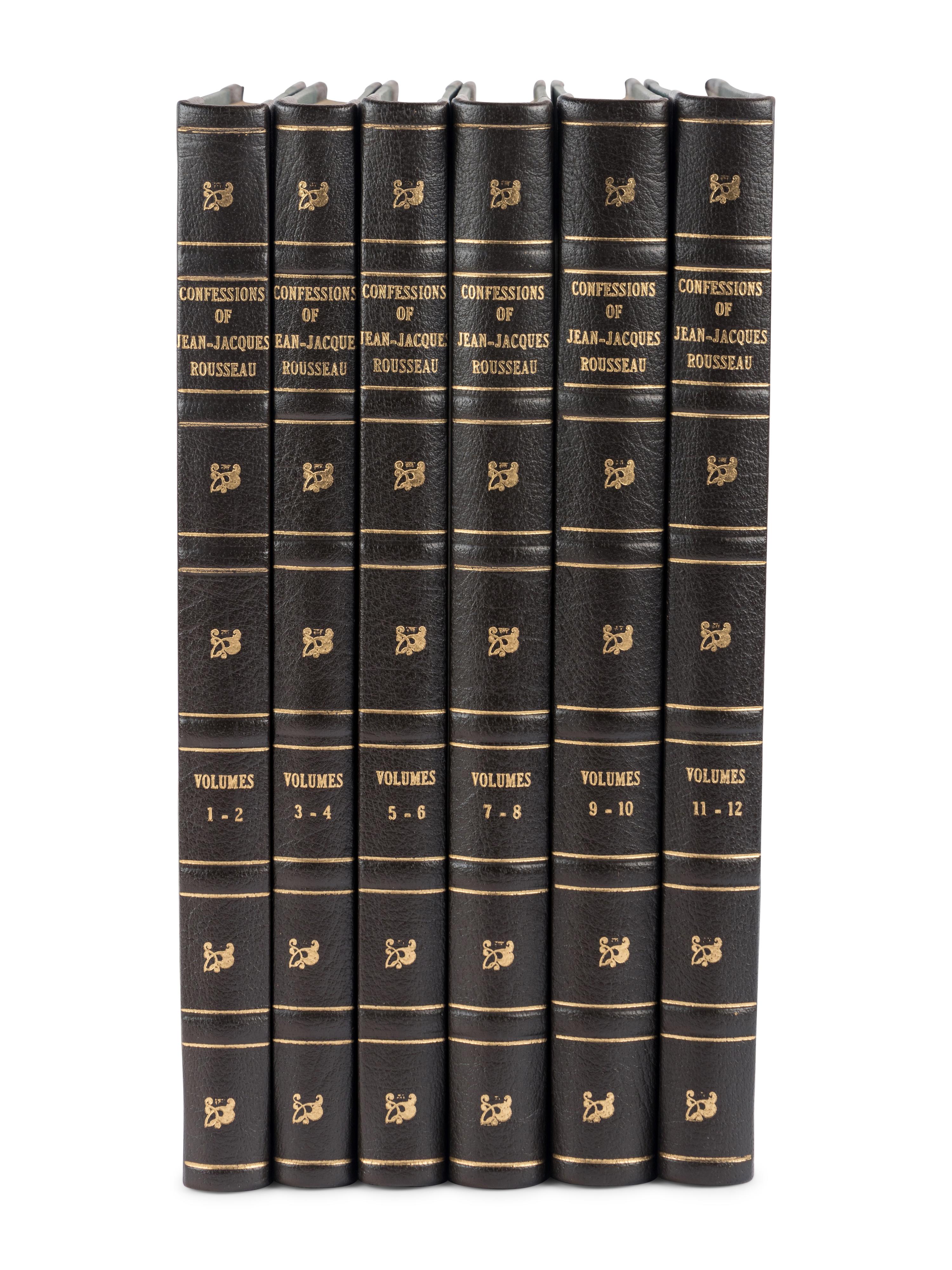 ROUSSEAU, Jean Jacques (1712-1778). The Confessions. Philadelphia: Gebbie & Company, 1902.
