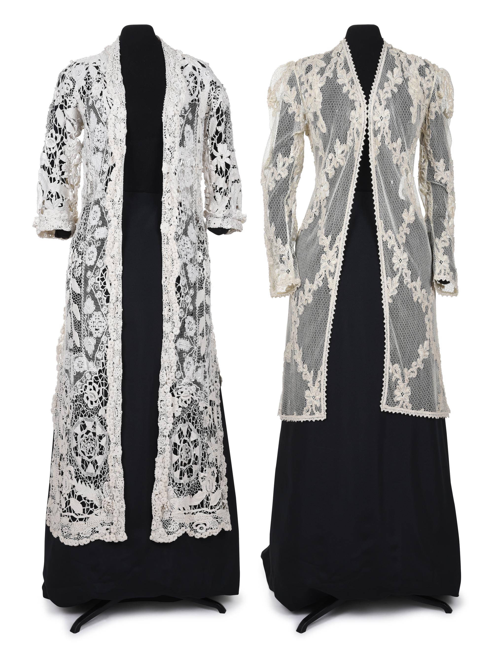 Two Edwardian Lace Jackets, Early 20th Century