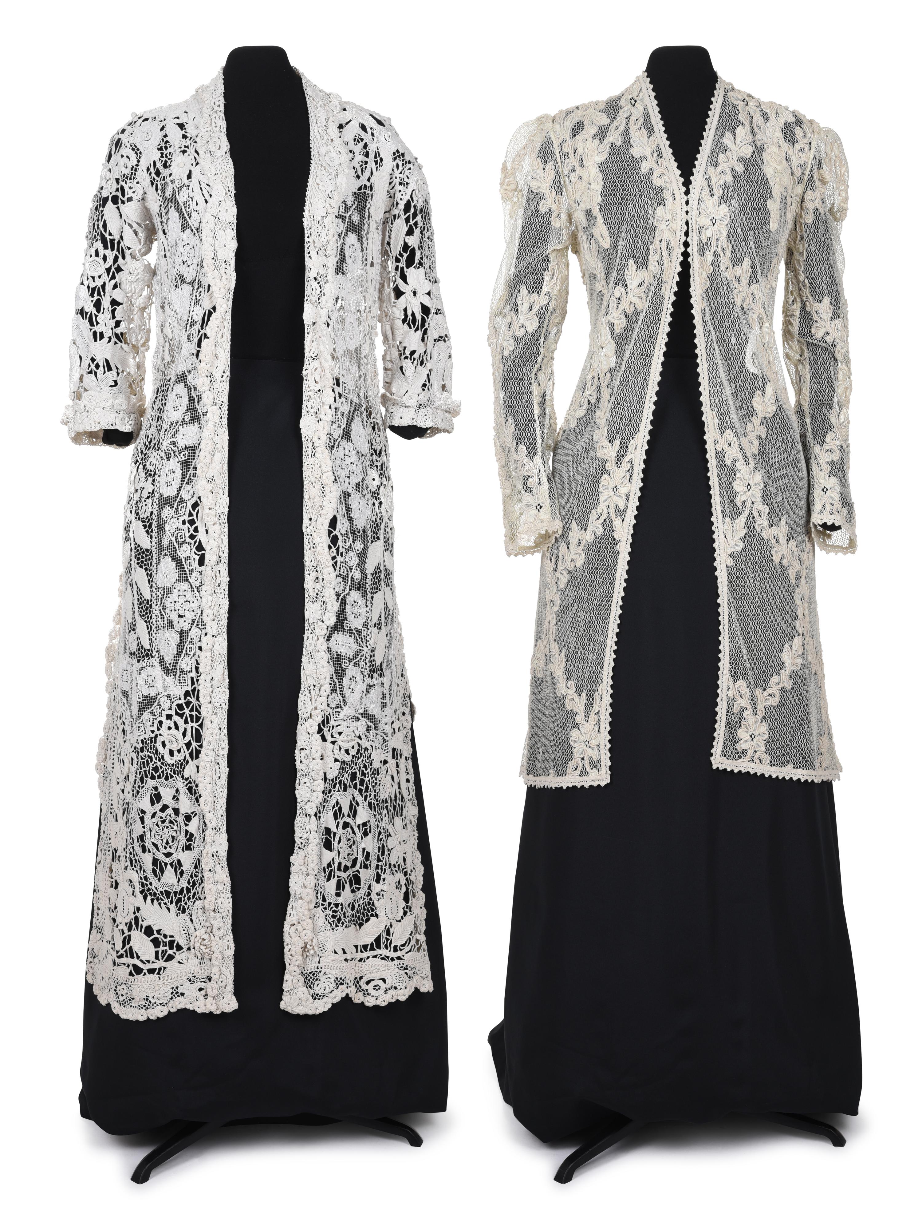 Two Edwardian Lace Jackets, Early 20th Century