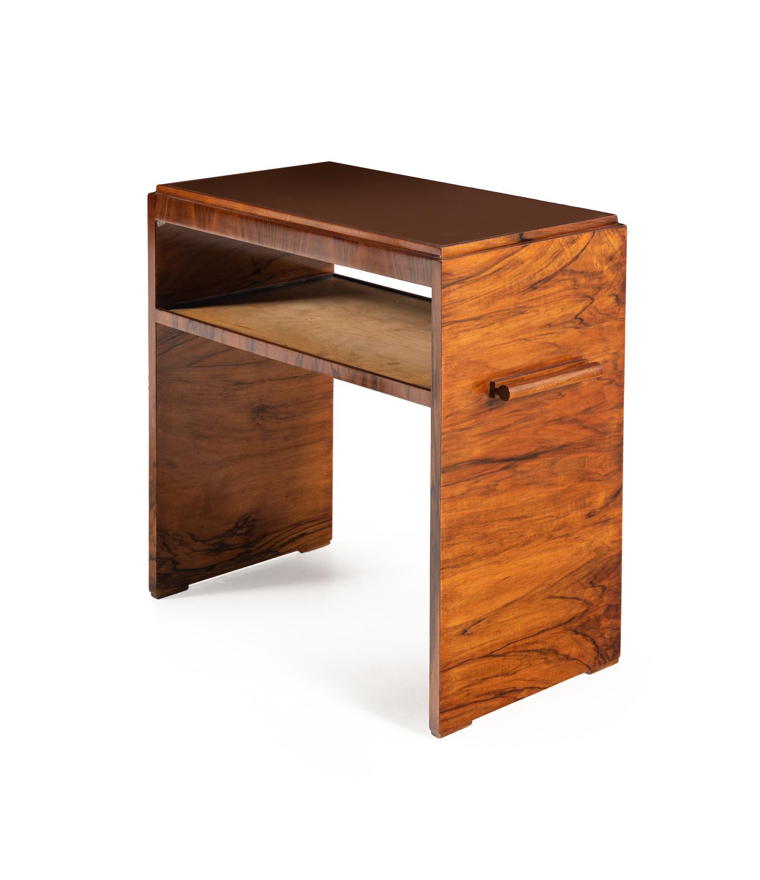 A Pair of Czech Stained Wood Side Tables
