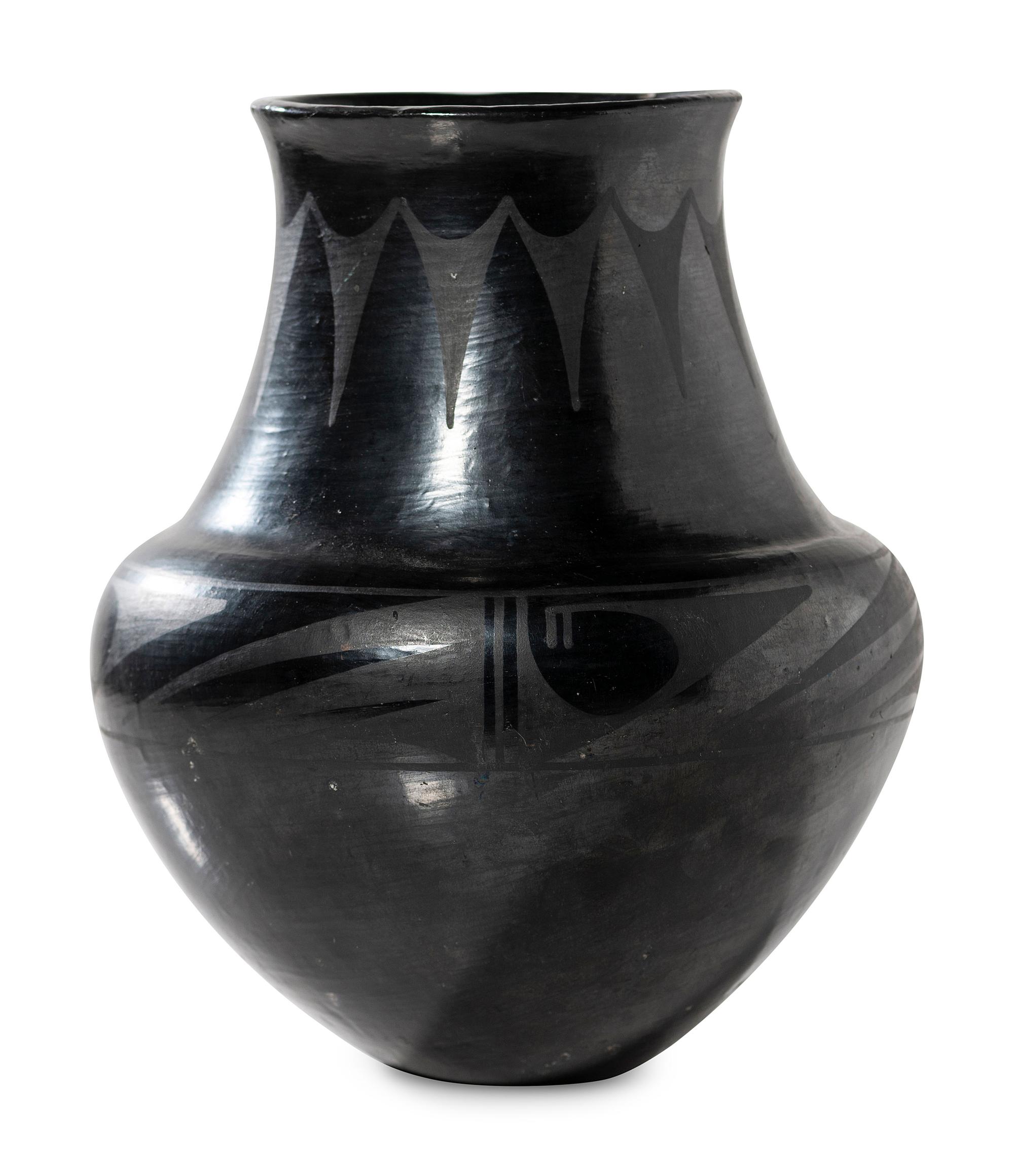 Blackware Pottery Vase