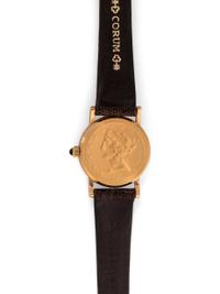 CORUM, 18K YELLOW GOLD US $5 COIN WRISTWATCH