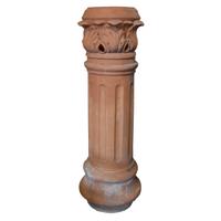A Terra Cotta Chimney Pot 15" W x 15" D x 48" H — France, 19th Century
