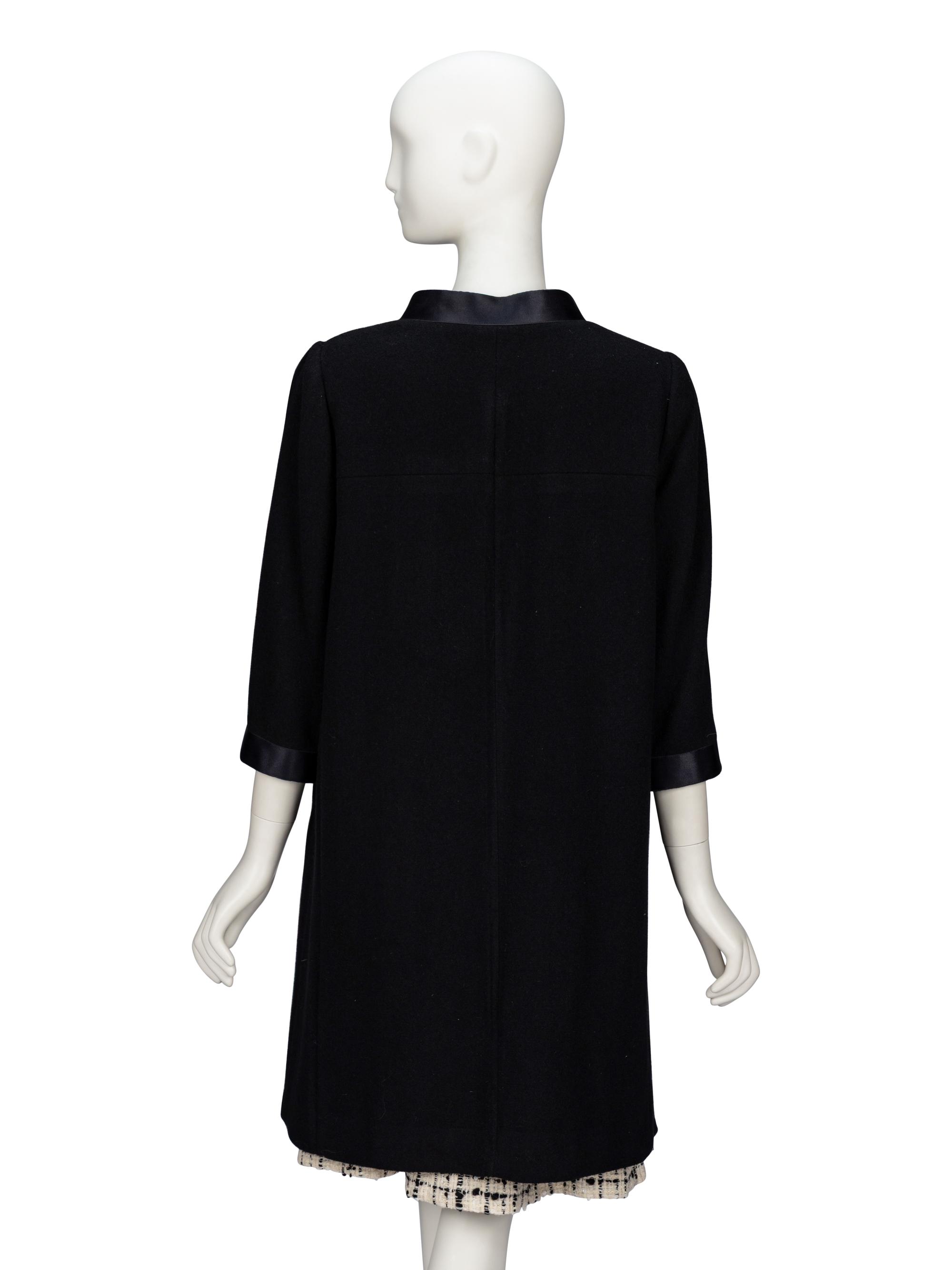 Chanel, Black Evening Coat