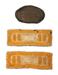 Captain Benjamin B. Hopkins, Company G, 5th Illinois Volunteer Cavalry. A group of insignia, comprising: