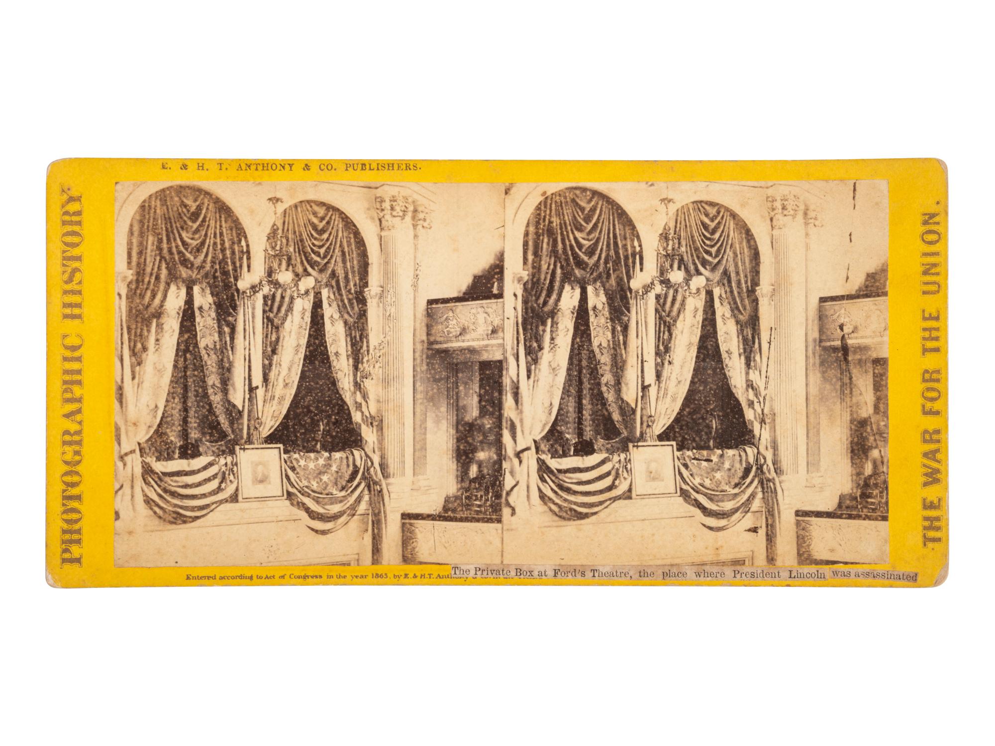 [LINCOLN, ABRAHAM (1809-1865)]. The Private Box at Ford's Theatre . New York: 1865.